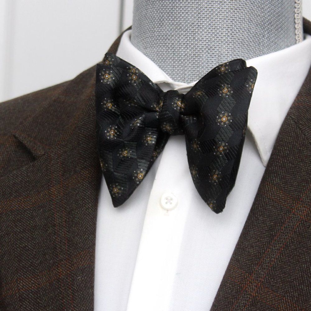 Camellucci Mens Self-tied Bow Tie Silk‎ Big Butterfly Bowtie S547